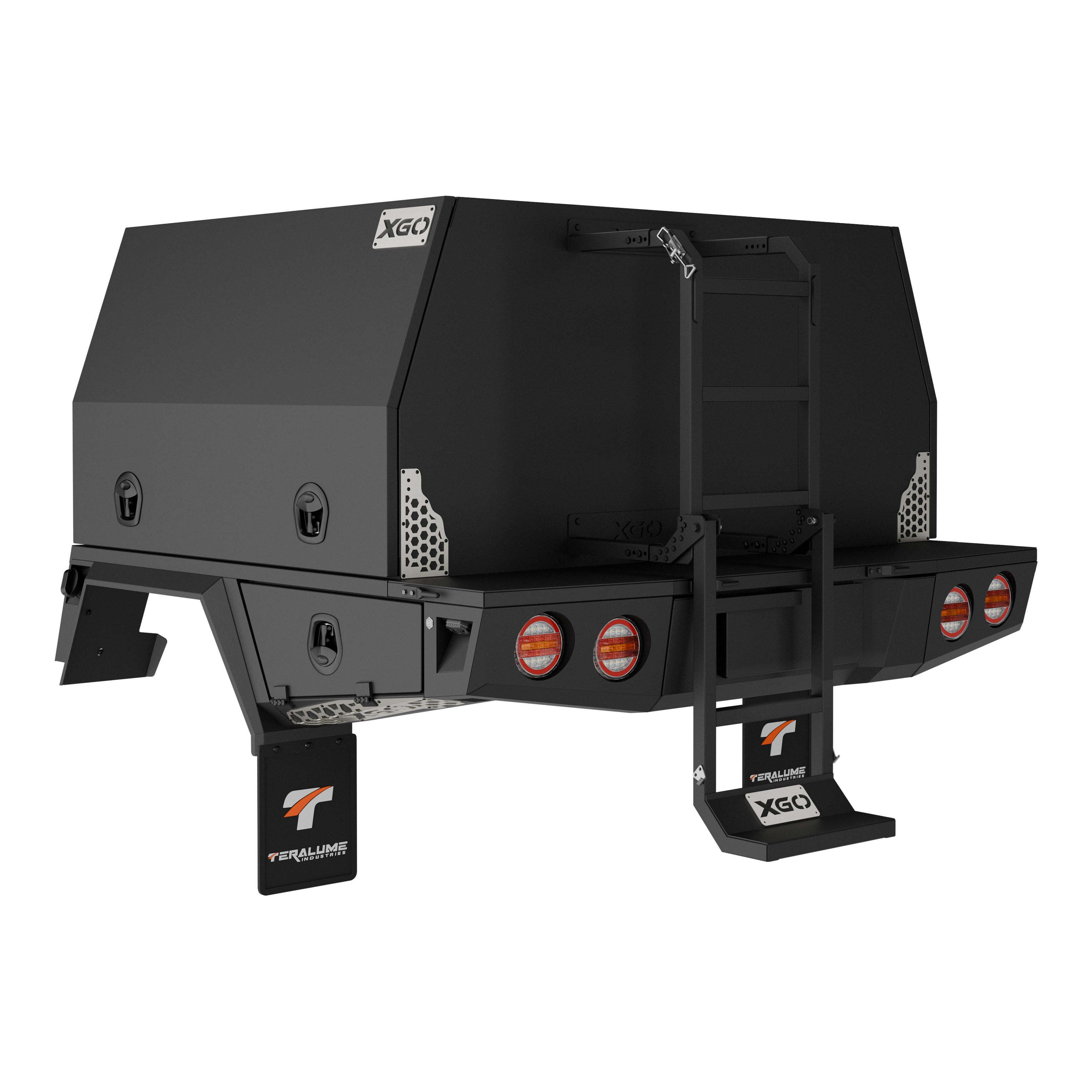 CM-1400 2 Door Rear - Folding Ladder Image