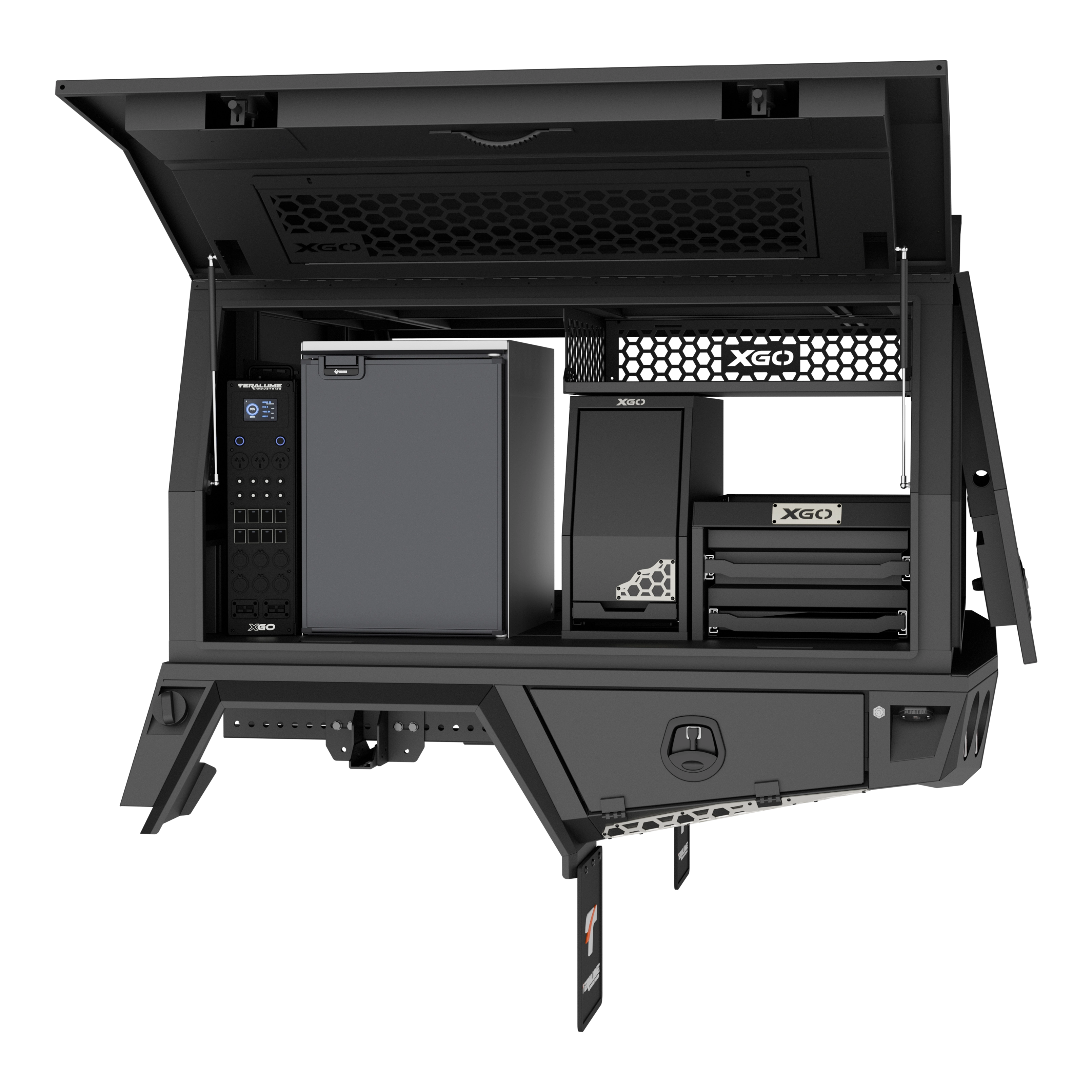 CM-1700 3 Door Passenger - Drawer, Shelf & Pantry Combo Image