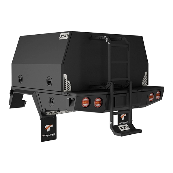 CM-1400 2 Door Rear - Folding Ladder Image